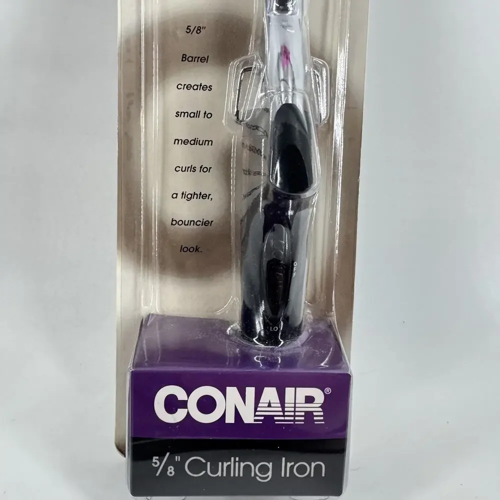 Conair 5/8”Curling Iron 2 Heat Settings New Vtg Y2K 2000